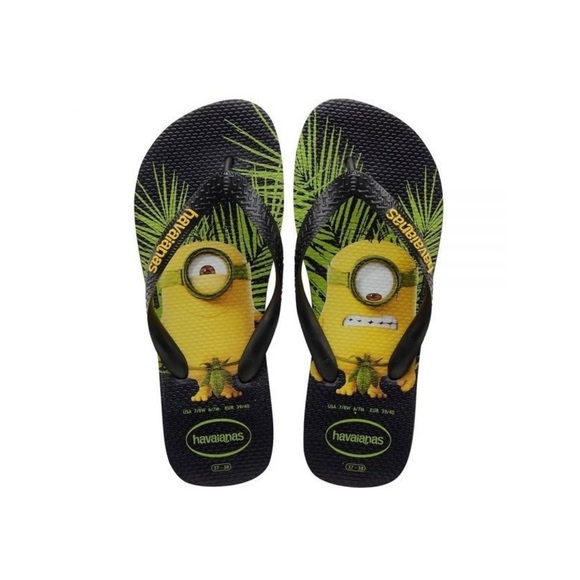 Havaianas Minions black men’s flip flop sandals size 11/12 - Picture 1 of 6